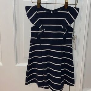 Polo by Ralph Lauren Navy and White Striped Dress